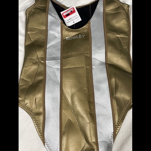 NWD Cynthia‎ Rowley Golden Stripe One Piece XS - Picture 9 of 12